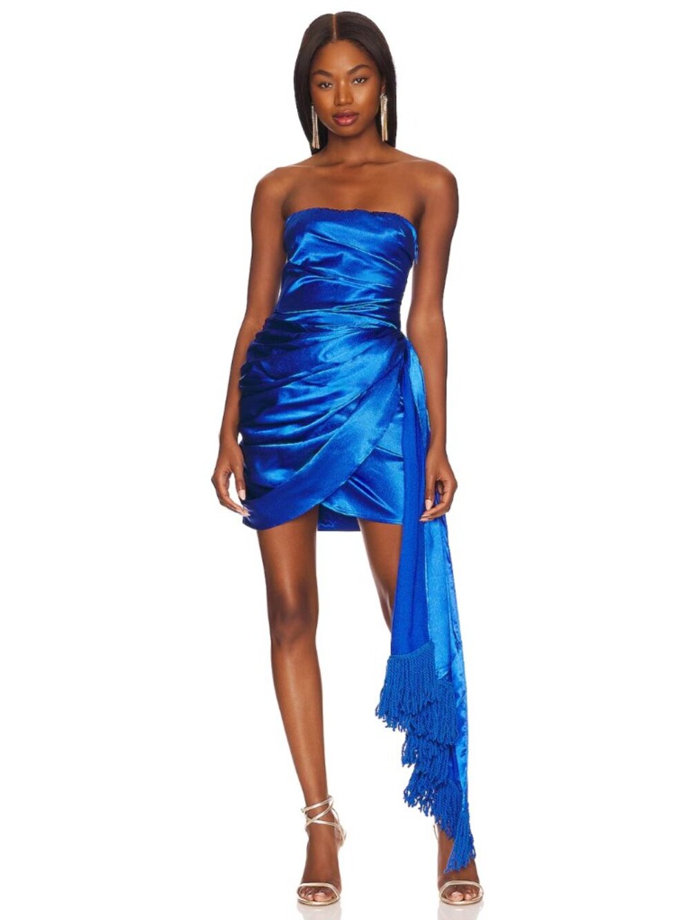 NWT Bronx and Banco Selma Mini Dress Cobalt Blue M MSRP $850